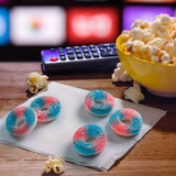 SweeTARTS Halos, Candy, Blue Punch and Strawberries and Cream, Tart and Chewy, Soft and Fluffy, 6 oz