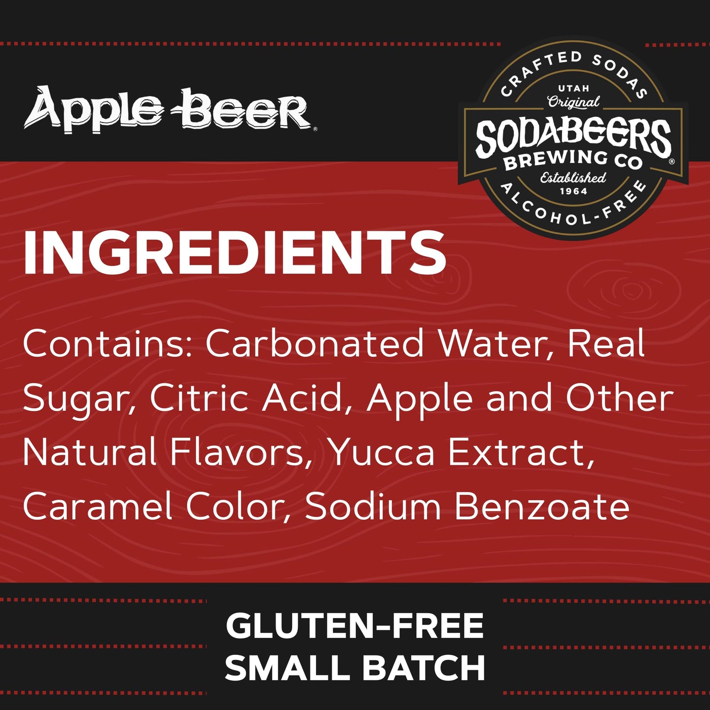 Apple Beer | SodaBeers Brewing Co | Alcohol-Free, Gluten-Free Crafted Soda Made With Natural Apple Flavors and Real Sugar, Refreshing Fruit Beverages