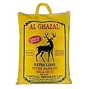 Al Ghazal Extra Long Super Basmati Sela Rice 10 Lbs / 4.54 kg, Non GMO, Extra Long Basmati Rice, White Rice, Vegan Dried Rice, BPA & Gluten Free, Zip Lock Bag, Non Sticky Grain
