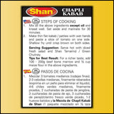 Shan Chapli Kabab Recipe and Seasoning Mix 3.52 oz (100g) - Spice Powder for Traditional Meat & Corn Patty - Suitable for Vegetarians - Airtight Bag