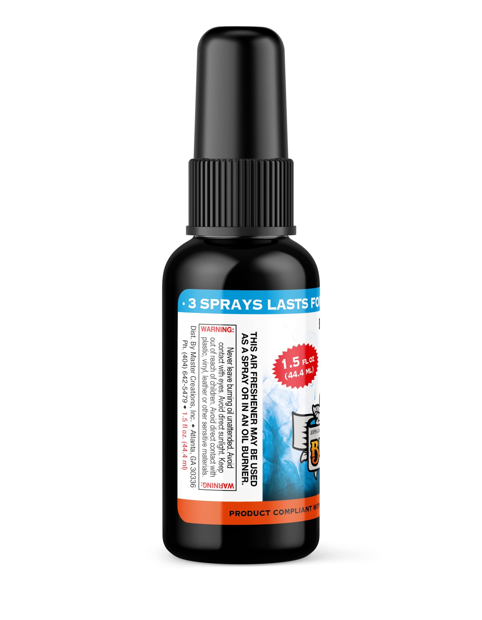 BluntPower (Baby Powder, 1 Pack) Concentrated Air Freshener Spray - Oil-Based Room Diffuser Spray - Long-Lasting Bathroom Scent, Car Freshener & Odor