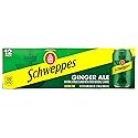 Schweppes Ginger Ale Soda, 12 fl oz cans, 12 pack