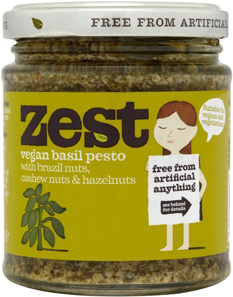 Zest Vegan Basil Pesto (340g) - Pack of 2