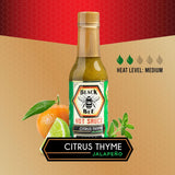 Black Bee Rosemary Thyme Combo Hot Sauce Gift Set (2 Pack) - Apple Rosemary Habanero & Citrus Thyme Jalapeño - Small Batch Artisan Gourmet Hot Sauce