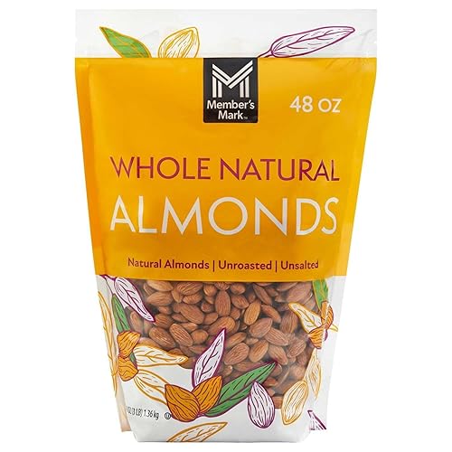 Member Mark Natural Whole Almonds, 3 Pound