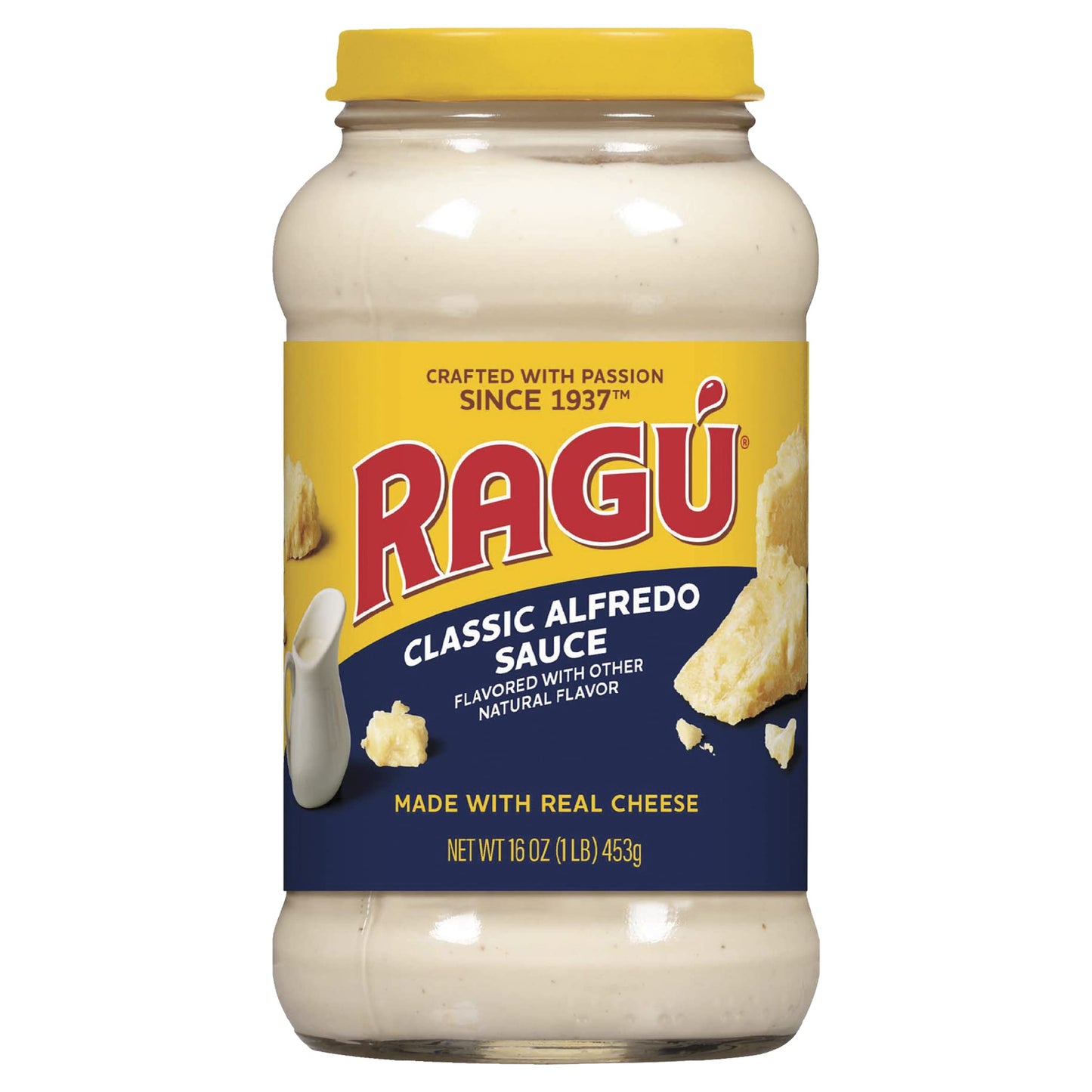 Ragu Classic Alfredo Sauce, Creamy Sauce Made with Real Cheese with Italian-Inspired Flavor, 16 OZ
