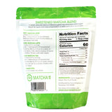 Aiya Sweetened Matcha Blend Powder - Matcha Latte Powder With Antioxidant-Rich Japanese Green Tea & Pure Cane Sugar - Ideal for Smoothies, Lattes