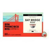 San Francisco Bay K-Cup Coffee Pods, Bay Bridge Blend (80 ct), Medium Roast, Commercially Compostable Single-Serve Coffee Pods