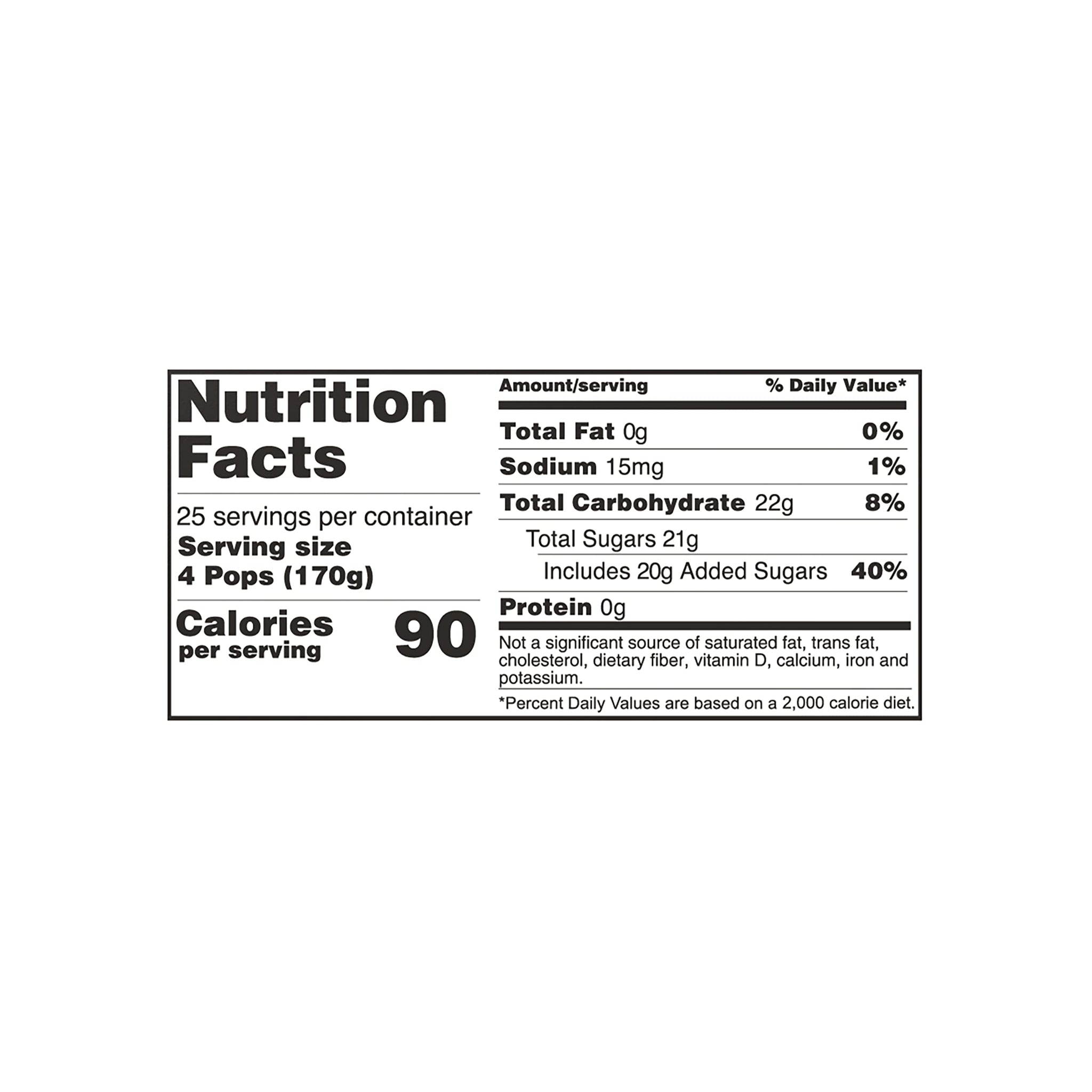 Otter Pops Freezer Ice Bars, Fat Free Ice Pops, Original Flavors (100 Count - 1.5 Oz)