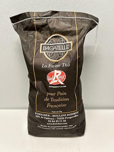 5kg (11lb) Foricher Bagatelle T65Flour, Label Rouge - 100% French Wheat, No Additives, *French Imported*