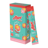 Alani Nu JUICY PEACH Energy Sticks | Energy Drink Powder | 200mg Caffeine | Pre Workout Performance with Antioxidants | On-The-Go Drink Mix | Biotin