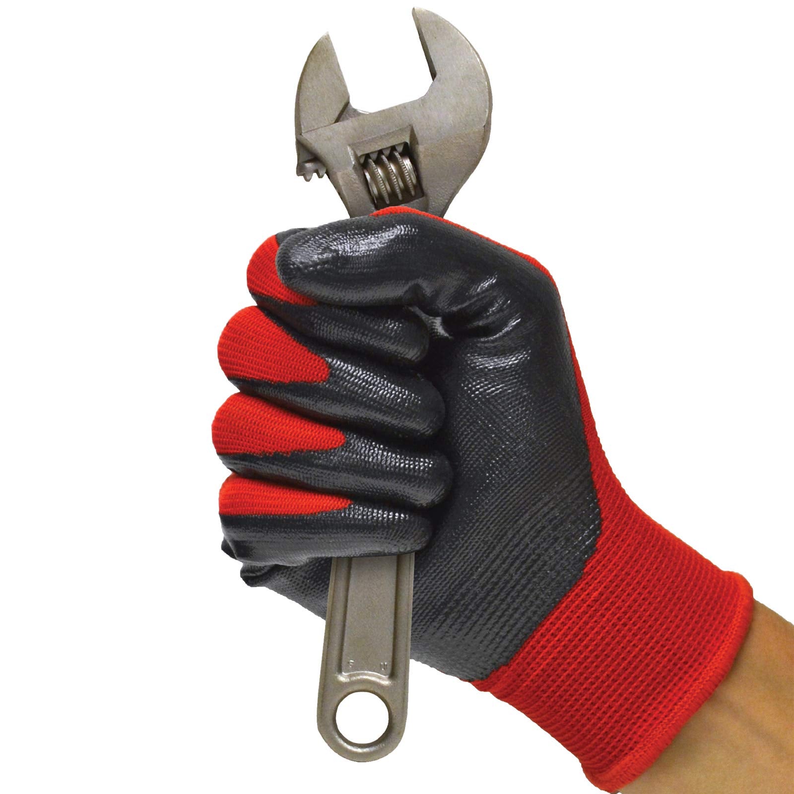 General Purpose Nitrile Coated 10 Pairs,Red