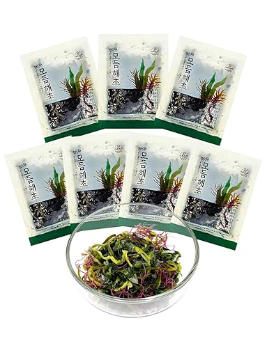 Nice Witch’s Korean Dried Seaweed Salad Mix - Assorted Seaweed Blend, Ready in Minutes, 7 Individual Packs (8g Each), Product of Korea Korean Wakame