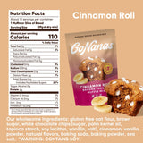 GoNanas Cinnamon Roll Banana Bread Mix, Vegan, Gluten Free Healthy Snacks. Oat Flour Bread or Muffin Mix. Women Owned, US Ingredients, Dairy Free, Nut Free, Delicious Snacks (1 Pack)
