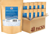 52USA Himalayan White Salt, Coarse Salts 16 oz*40 (1 Pound*40), Salt for Grinder Refill, Non-GMO, Kosher, All Natural, 1 Box