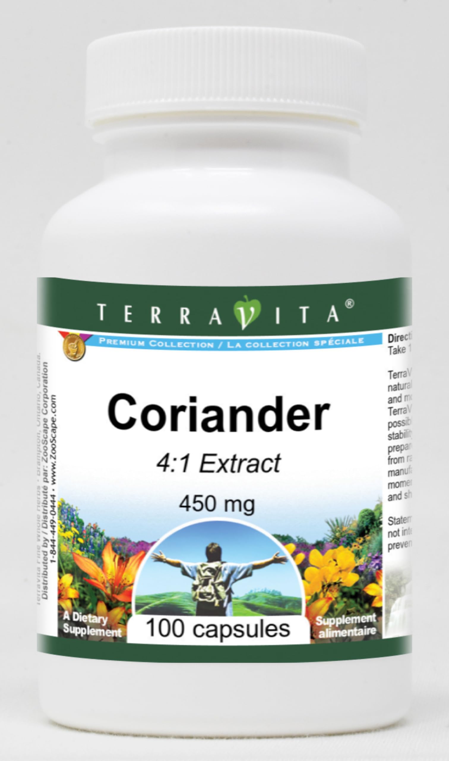 Coriander 4:1-450 mg (100 Capsules, ZIN: 519864) - 3 Pack