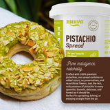 Nuuva Foods Pistachio Spread | Rich & Nutty Pistachio Cream for Dubai Chocolate Bar | Smooth Nut Butter & Spreadable Cream | Perfect for Chocolate