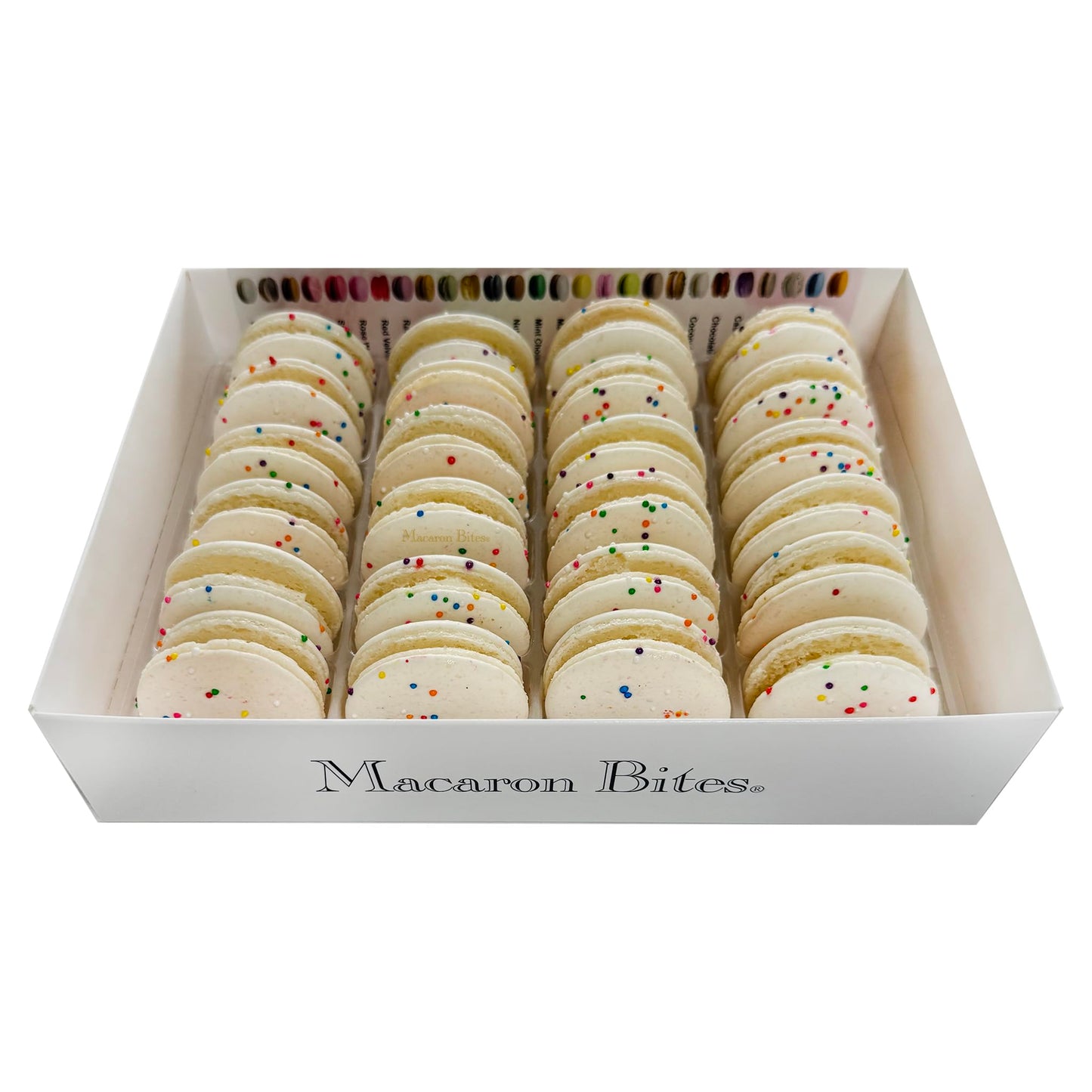 Birthday Cake Macarons - Box of 24 French Macaron Cookies