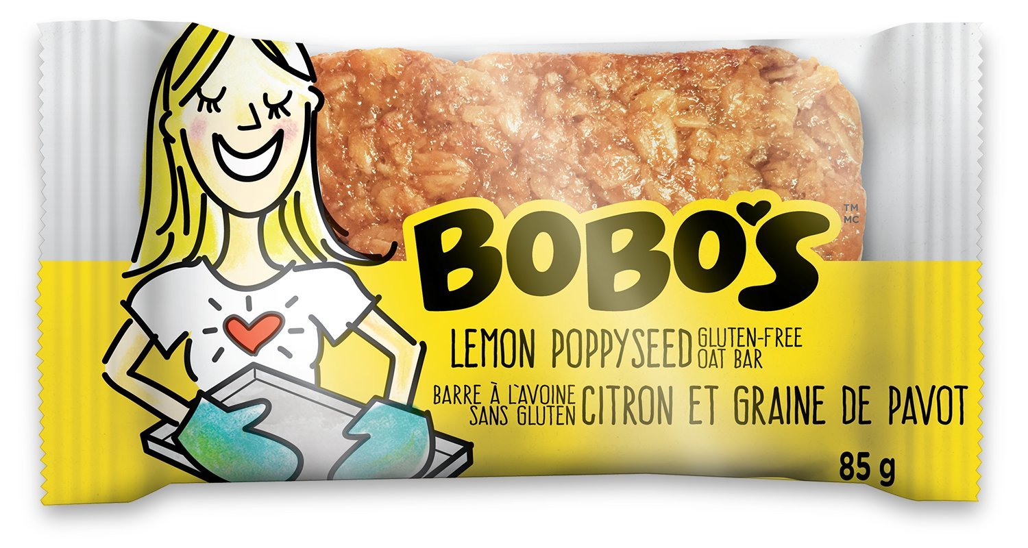 BOBOS OAT BARS Poppyseed Lemon Bar, 85 GR