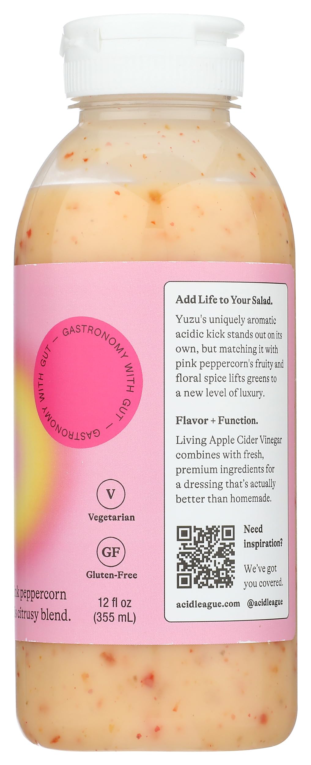 Acid League, Dressing Yuzu Honey, 12 Fl Oz