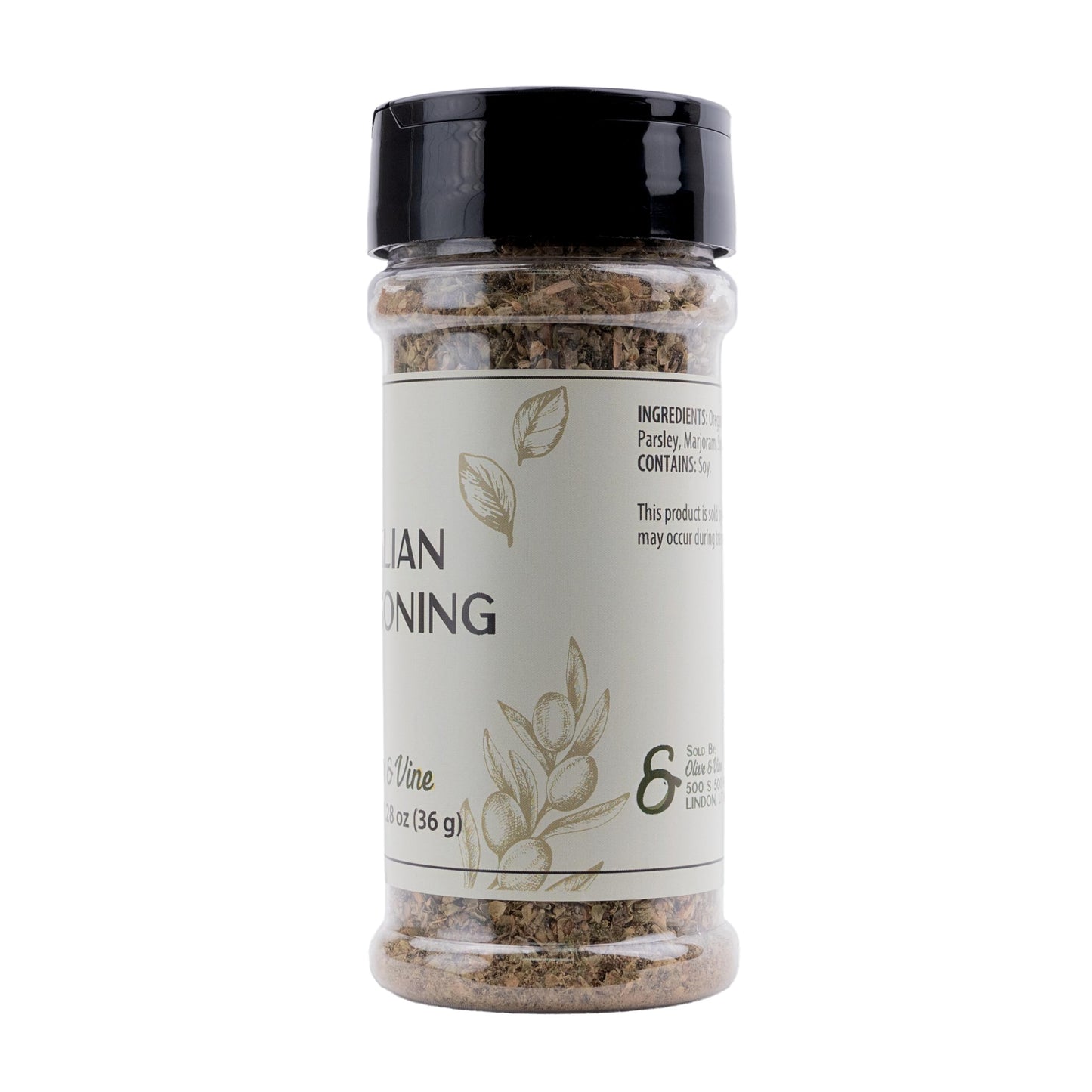 Olive & Vine Italian Seasoning, Herb Blend, Use in Pasta, Pizza, Salads, Rich Tradition, Authentic Taste, For Global Recipes (1.28 Ounce)