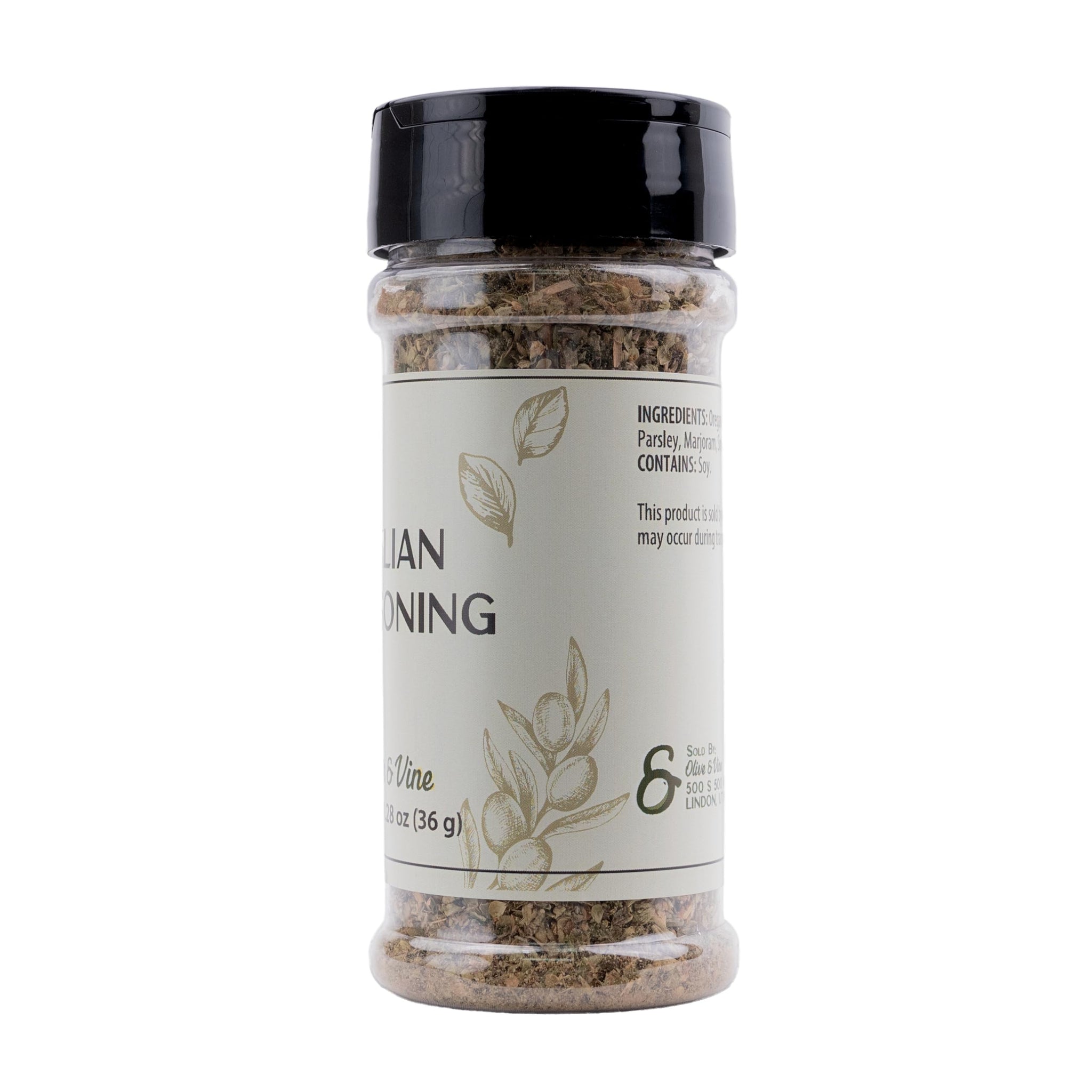 Olive & Vine Italian Seasoning, Herb Blend, Use in Pasta, Pizza, Salads, Rich Tradition, Authentic Taste, For Global Recipes (1.28 Ounce)