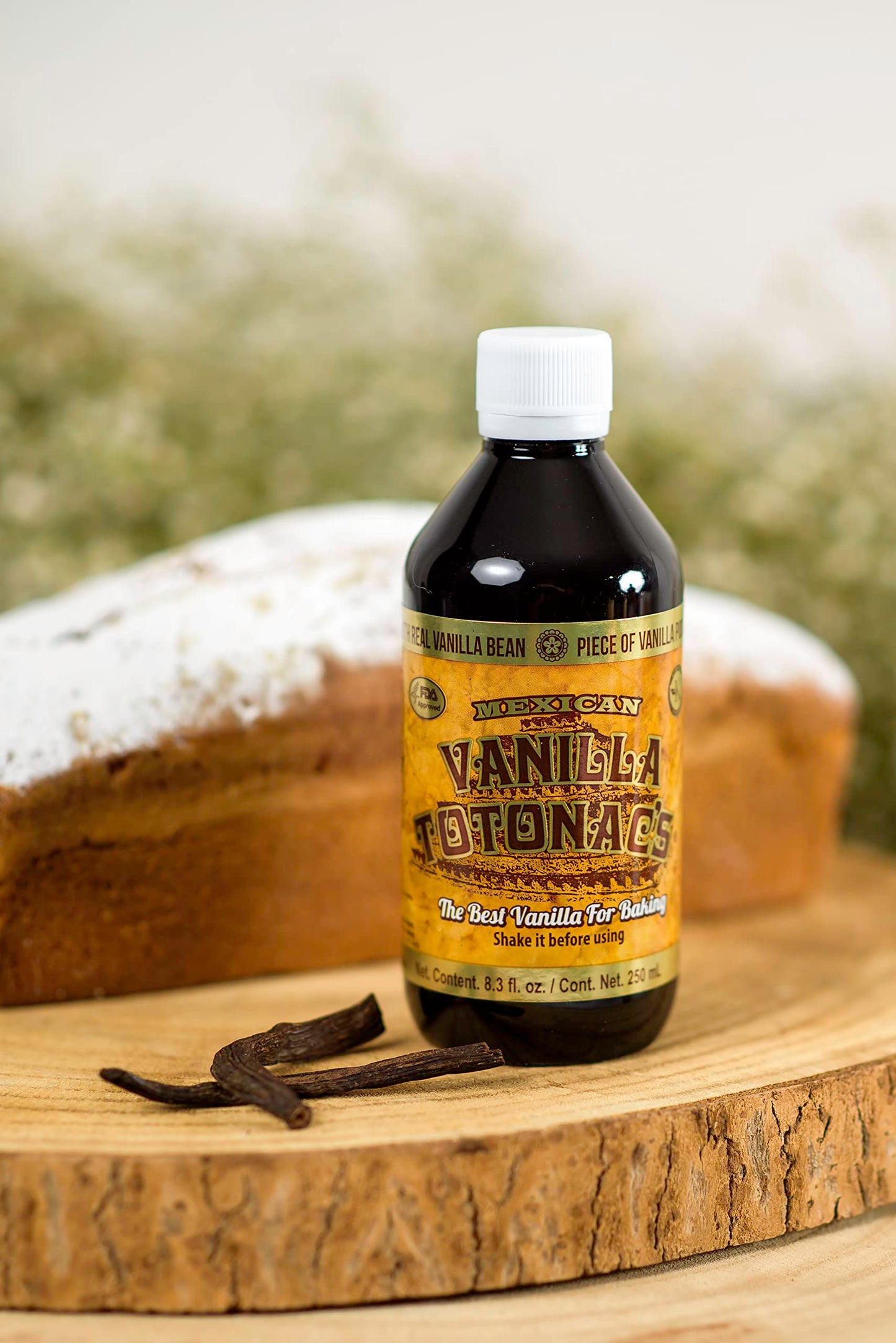 Mexican Vanilla Totonac’s - 8.3 Oz (250 mL) Bottle - Pure Vanilla Extract