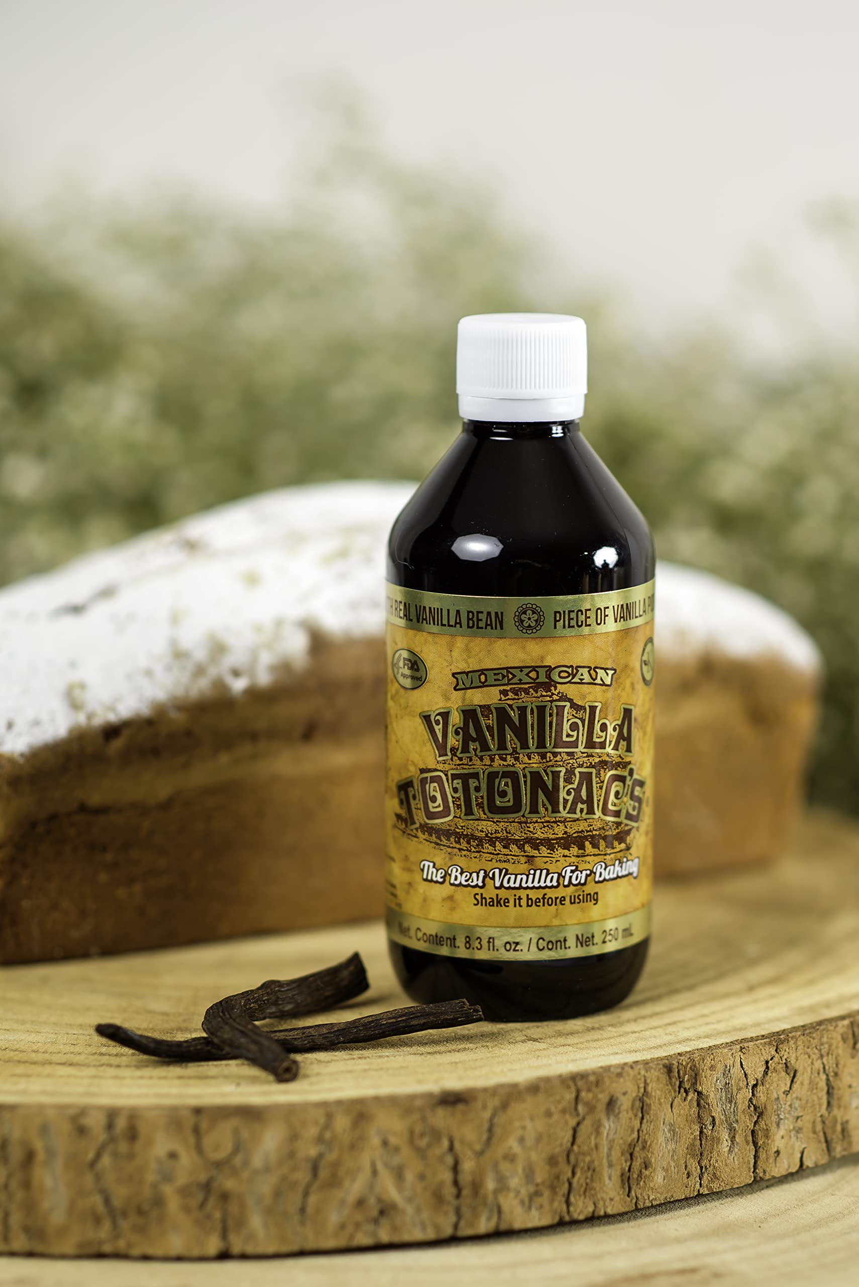 Mexican Vanilla Totonac’s - 8.3 Oz (250 mL) Bottle - Pure Vanilla Extract