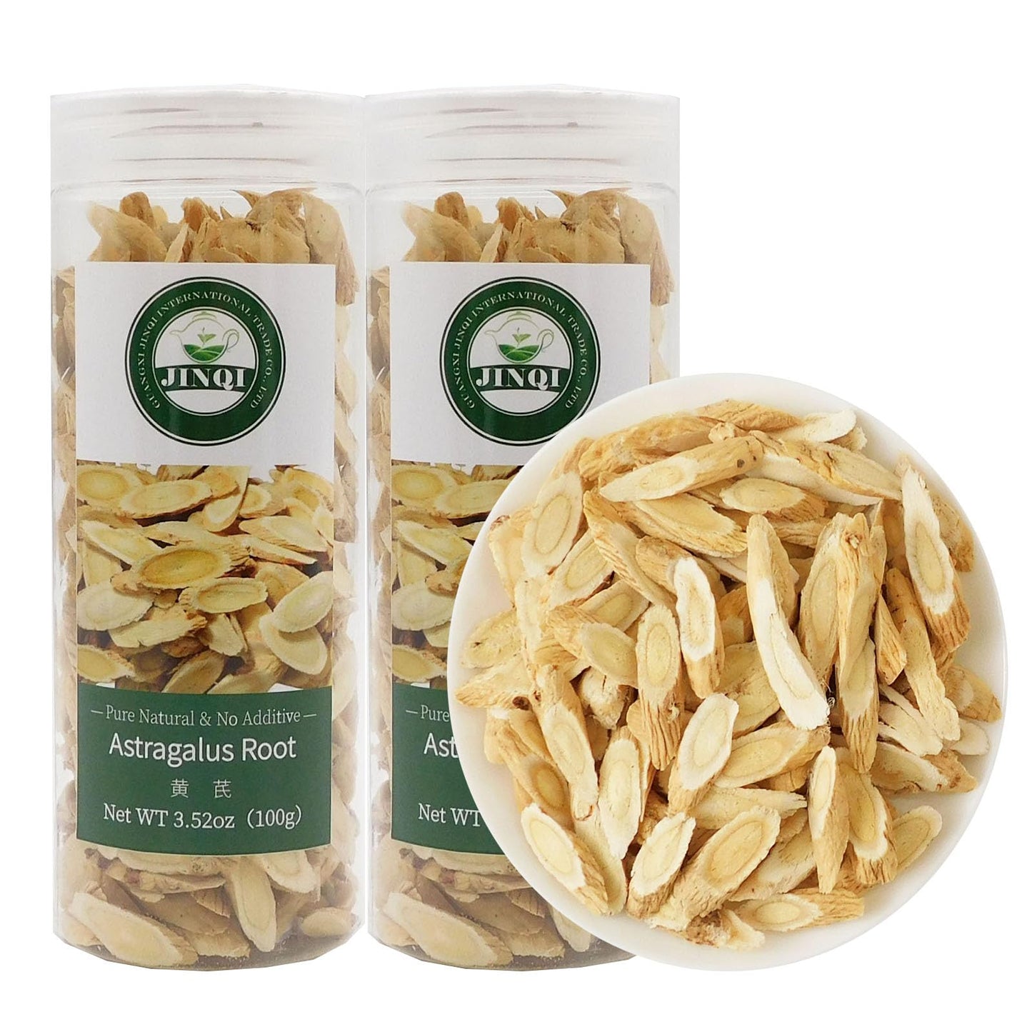 JINQI Valitud Astragalus Slices Tea Huang qi ?? ??? 7.05oz/200g (3.52oz/100g*2) Radix Astragalus Root, Holiday Gifts, Tea Gifts, Can be Eaten Dry/Make