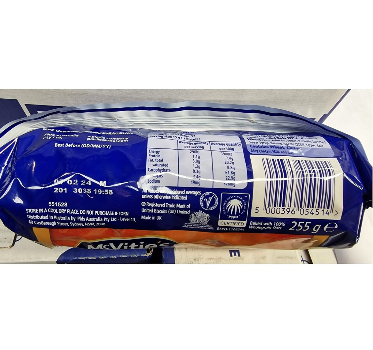 McVitie's Original Hobnobs 255g (Pack of 6)