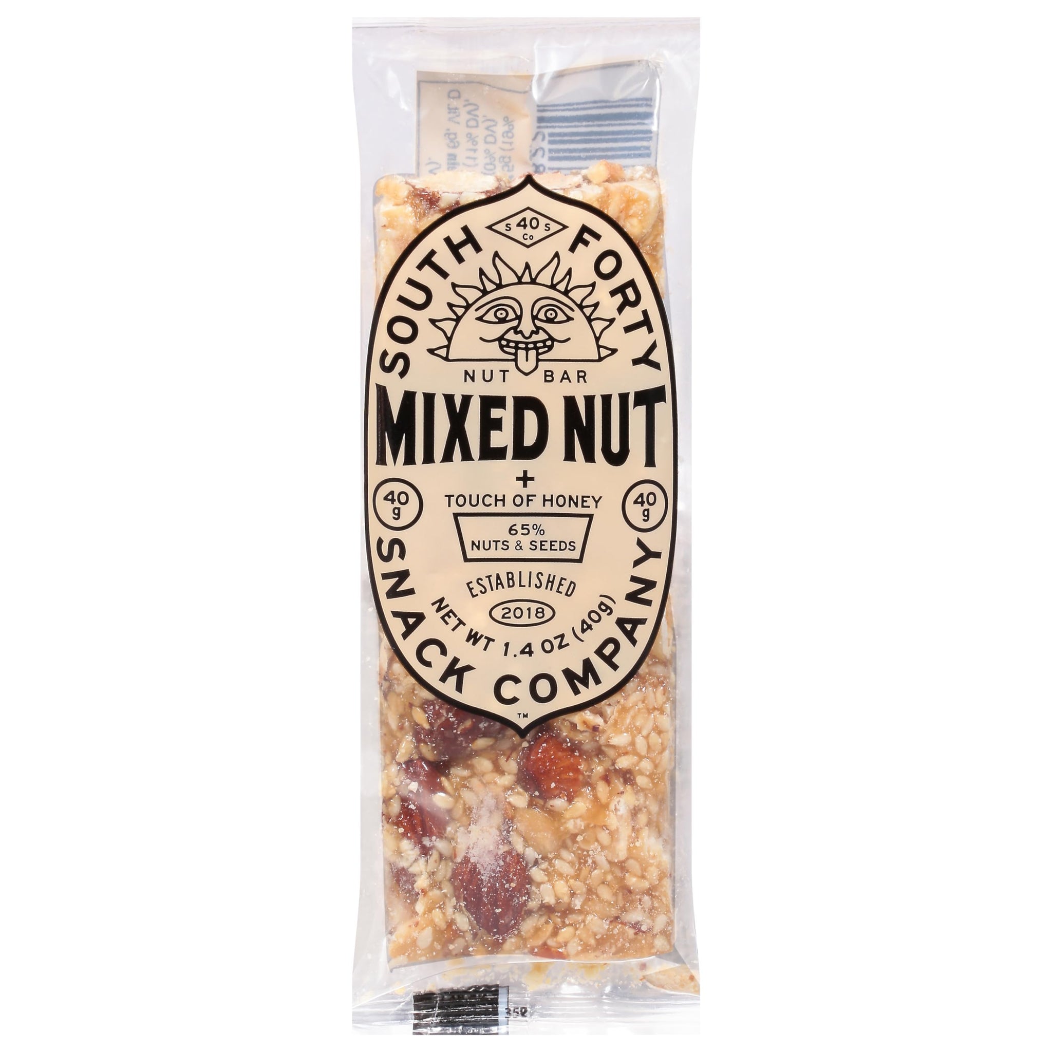 South 40 Snacks Mixed Nut Bar, 1.4 OZ