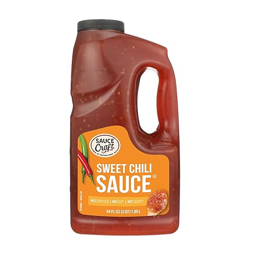 Ventura Foods Sauce Craft Sweet Chili Sauce - Sweet Heat, Versatile Dipping, Wing Sauce, and Glaze for Sandwiches, 0.5 Gallon (64 fl oz)