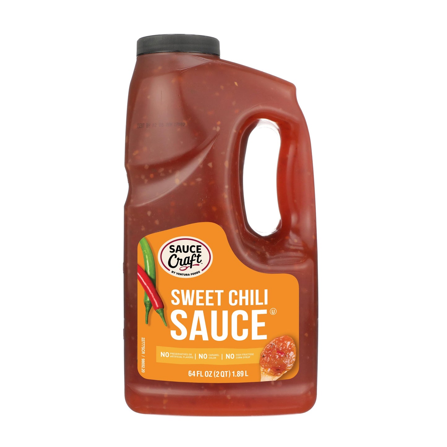 Ventura Foods Sauce Craft Sweet Chili Sauce - Sweet Heat, Versatile Dipping, Wing Sauce, and Glaze for Sandwiches, 0.5 Gallon (64 fl oz)
