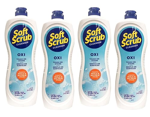 Soft Scrub Oxi Cleanser, 24 Ounce (4 Pack)