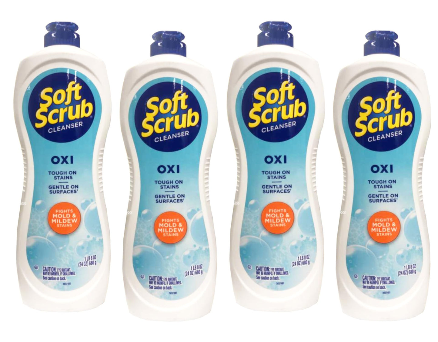 Soft Scrub Oxi Cleanser, 24 Ounce (4 Pack)