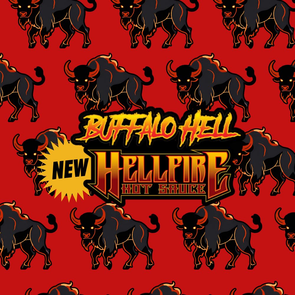 World's Best New Buffalo Hot Sauce! Golden Chile Winner Best Product for 2025! Hellfire Buffalo Hell - Made with Real Butter & Honey. Carolina Reapers