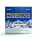 Remineralizing Chewing Gum with Nano Hydroxyapatite, Probiotics and Xylitol, Aspartame Free Oral Care Gum for Enamel Strength Support, Brighter