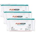 Flex Wipes 36080 Pack of 3 Disinfectant Wipes, Large 7" x 8" Wipes, 80 Wipes per Pack, Dispenses One at a Time