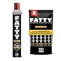 FATTY Meat Sticks, Made with Grass Fed Beef, Pork Raised Without Antibiotics, 13g Protein Per Stick, Original, 2 oz. (Pack of 5)