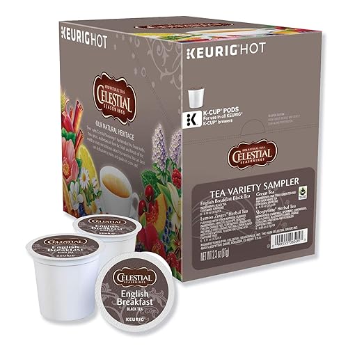 Celestial Seasonings Tea Sampler Keurig Single-Serve K-Cup Pods Variety Pack, 22 Count