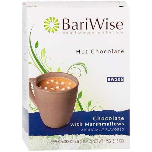 BariWise Protein Hot Chocolate with Marshmallows, Hot Cocoa, Low Sugar, Low Carb, Keto Friendly & Gluten Free (7ct)