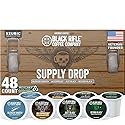 Black Rifle Coffee Company Supply Drop Variety Pack (48 Count of K Cups) - Silencer Smooth, AK Espresso, Just Black, & BeyondBlack KCup Pods - K Cups