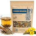 Leckar Cough Season Herbal Tea - Natural Respiratory Support Blend with Mullein, Thyme & Echinacea - Soothes Sore Throat & Hoarse Voice - Lung Health