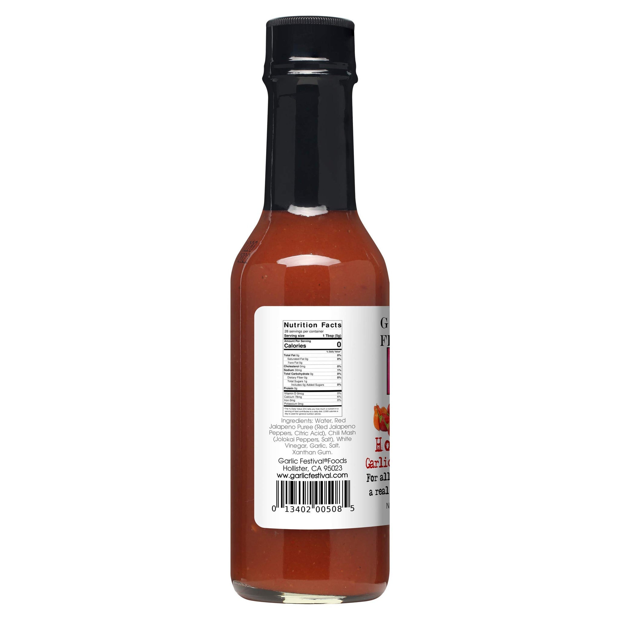 Garlic Festival Garlic Ghost Pepper Hot Sauce Net Wt. 5 oz.