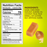PARDAS Caramel Cream Candy, 7oz Bag, 2 Pack of Caramels Individually Wrapped, Ideal Kosher Candy for Desserts, Parties, Lunchboxes and Holiday