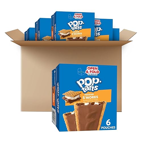 Pop-Tarts Toaster Pastries, Breakfast Foods, Kids Snacks, Frosted S'mores (72 Pop-Tarts)