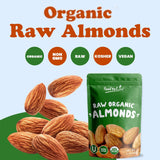 Food to Live - Organic Imported Raw Almonds, 4 Pounds Non-GMO, Whole, Raw, No Shell, Unpasteurized, Unsalted, Vegan, Kosher, Bulk.