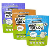Max Mallow Vegan Sugar Free Marshmallows - Keto Friendly, Perfect for S'mores, Hot Chocolate, and Baking Zero Sugar, Marshmellows Marshmallows Smores