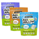 Max Mallow Vegan Sugar Free Marshmallows - Keto Friendly, Perfect for S'mores, Hot Chocolate, and Baking Zero Sugar, Marshmellows Marshmallows Smores