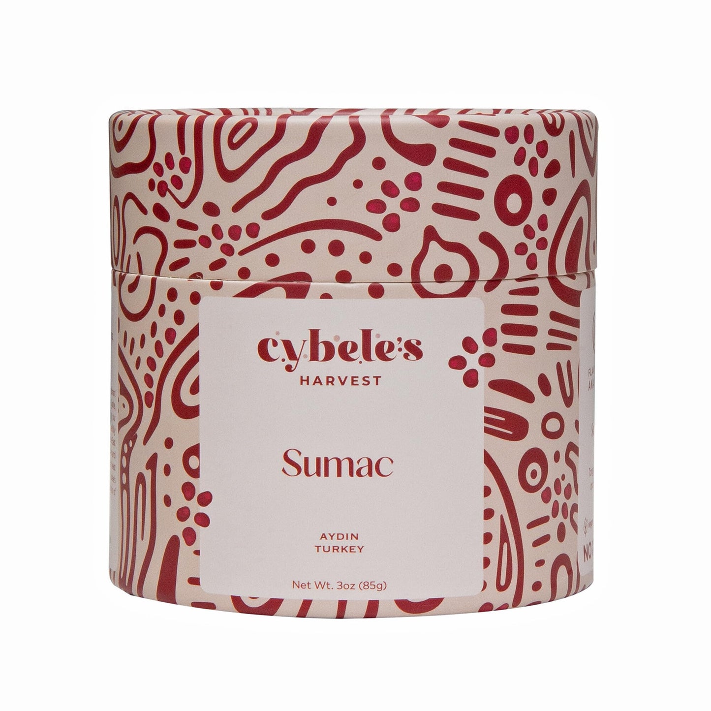 Cybele’s Harvest Ground Sumac 3oz, Turkish Sumac Spice, Tart Middle Eastern Mediterranean Seasoning